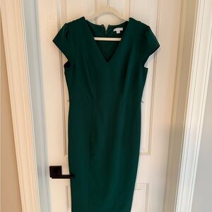 New York & Company Teal Midi Dress